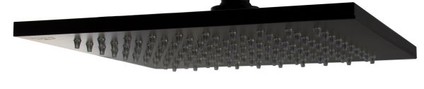 Верхний душ SYNCRO KING 300x300mm. квадр.Металл,антикальций, чёрн.мат
