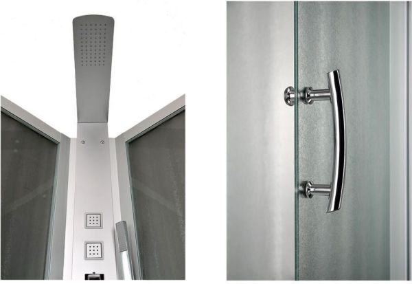 Душевая кабина Aquanet Penta 2 Rain 90.5x90.5 тонированное стекло