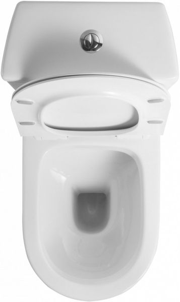 Унитаз-компакт Orange C04-000w безободковый, сиденье микролифт