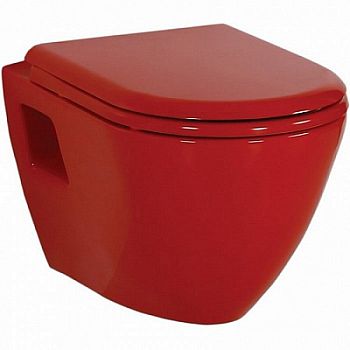Унитаз подвесной Creavit Terra TP325-11KI00E-0000 красный
