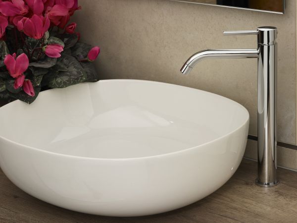 Смеситель высокий для раковины без д/к, Хром