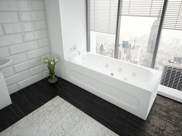 Акриловая ванна Aquatek Оберон 160 см на объемном каркасе Акриловая ванна Aquatek Оберон 160 см на объемном каркасе