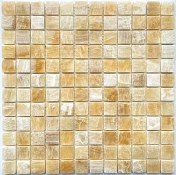 PIX 306 Honey onyx, чип 23x23 мм, сетка 305х305x8 мм, Полированная PIX 306 Honey onyx, чип 23x23 мм, сетка 305х305x8 мм, Полированная