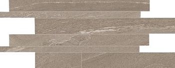 Listelli Sfalsati Martellata Taupe Naturale 30x60