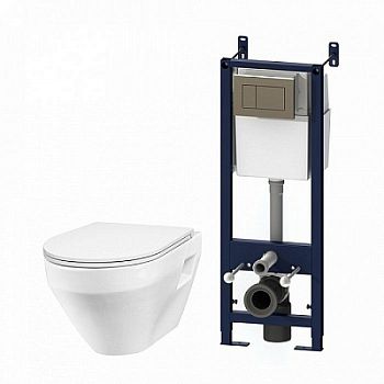 Унитаз подвесной Am.Pm Spirit 2.0 IS3701738 белый с сиденьем с микролифтом