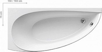 Акриловая ванна Ravak AVOCADO 150 см R