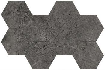 Flaviker Backstage Graphite Mosaico Hex 30x50