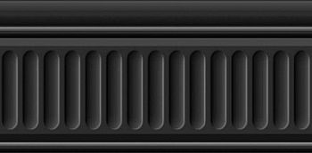 Бордюр Бланше черный структурированный 9,9х20