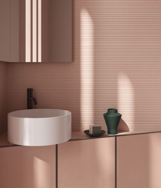 NUANCES ROSE RIBBED SQ. 60x120 