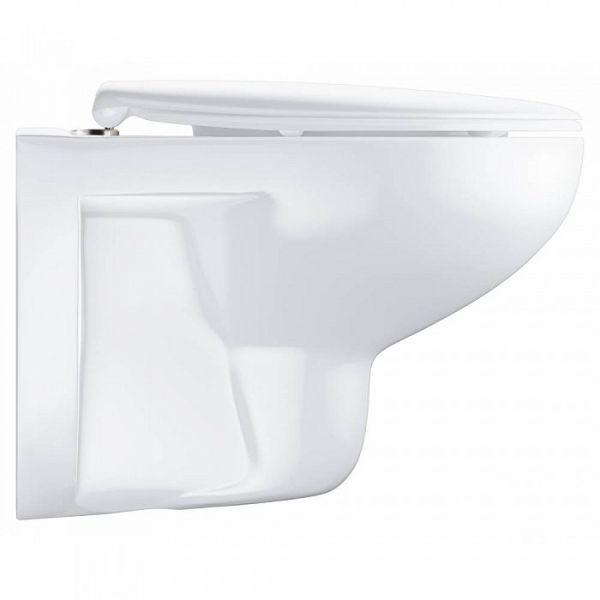 Унитаз подвесной Grohe Bau Ceramic 39351000 безободковый крышка микролифт Унитаз подвесной Grohe Bau Ceramic 39351000 безободковый крышка микролифт