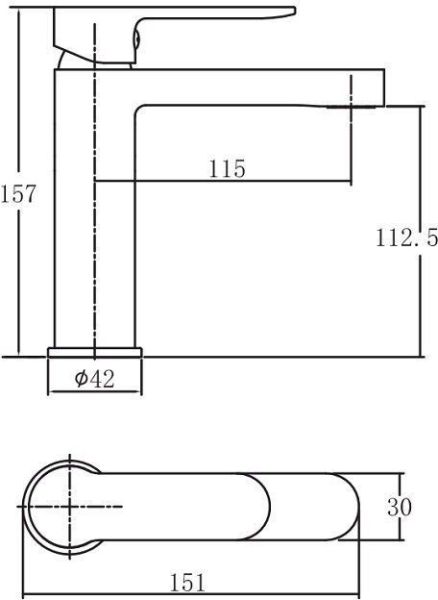 Смеситель для раковины Aquanet Passion AF300-10С Смеситель для раковины Aquanet Passion AF300-10С