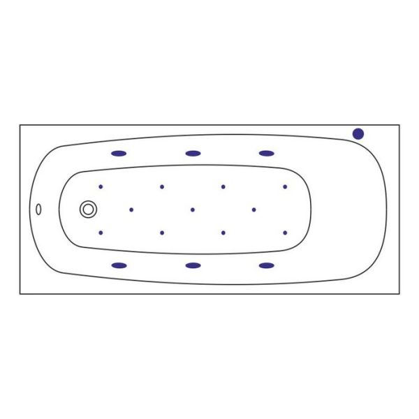 Акриловая ванна Excellent Layla Relax 170x75 WAEX.LAY17.RELAX