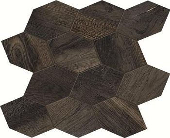 Mosaico Turtle Nero Bruciato 29.8x31.6