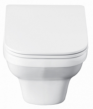 Унитаз подвесной Santek Лайн 1.WH50.1.574 34.5 x 53.5 x 35 см безободковый Soft Close