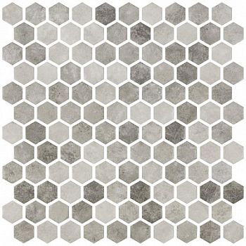 Мозаика Hex Zement Grey 30.1x29