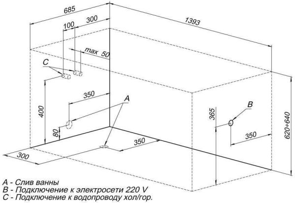 Акриловая ванна Aquanet Nord 140x70 Акриловая ванна Aquanet Nord 140x70