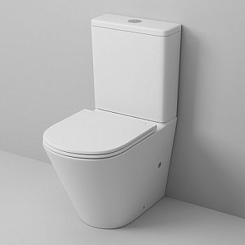 Унитаз-компакт Grossman GR-4450MS безободковый с тонкой крышкой, белый матовый