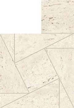 Marvel Travertine White Mosaico Tessellation 22x26