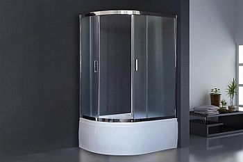 Душевой уголок Royal Bath RB 8120BK-C-CH (прозрачное) R