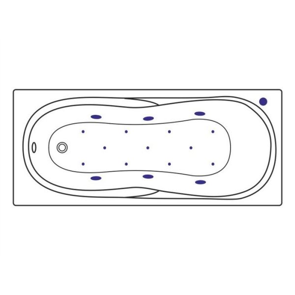 Акриловая ванна Excellent Sekwana Relax 170x75 WAEX.SEK17.RELAX