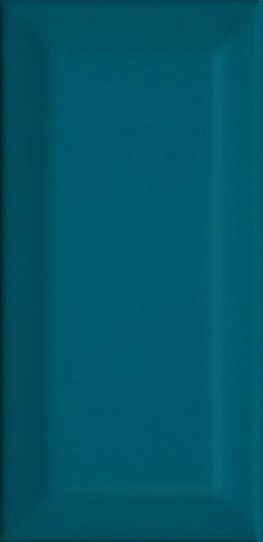 Плитка Клемансо бирюзовый грань 7,4х15