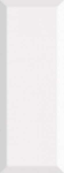 Плитка Бельканто белый грань 15х40