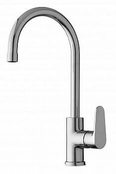 Смеситель для мойки с поворот.изливом, Хром