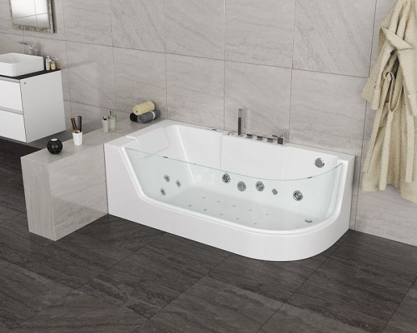 Акриловая ванна Grossman GR-17000L с гидромассажем, 80x170 см