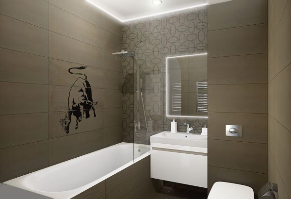 Декор Раваль 29х33,4 коричневый