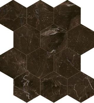 Emperador Composizione Esagono Lp 28.5x33