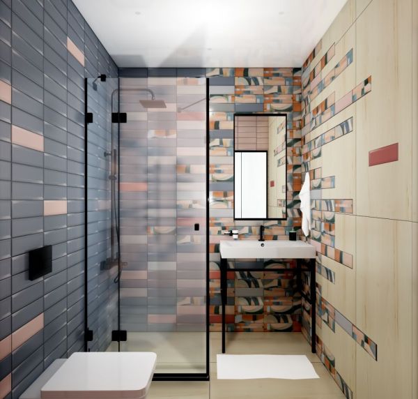 Плитка Аккорд зелёный грань 8,5х28,5