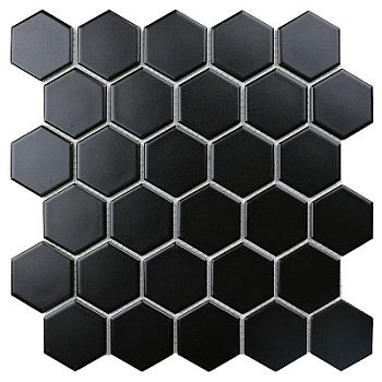 Мозаика Mosaic Hexagon Small Black Matt 27.2x28.2
