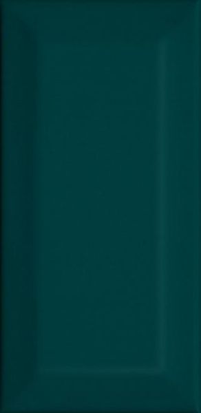 Плитка Клемансо зелёный тёмный грань 7,4х15