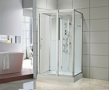 Душевая кабина Black&White Galaxy G5509 120x90 см гидромассажная