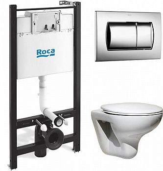 Комплект Roca Mateo подвесной+ инстал+ кнопка 893100010