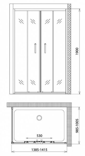 Душевой уголок Gemy Victoria S30192E-A100 Душевой уголок Gemy Victoria S30192E-A100