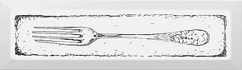 Декор Fork черный 8,5х28,5