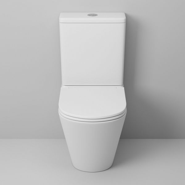 Унитаз-компакт Grossman GR-4450MS безободковый с тонкой крышкой, белый матовый