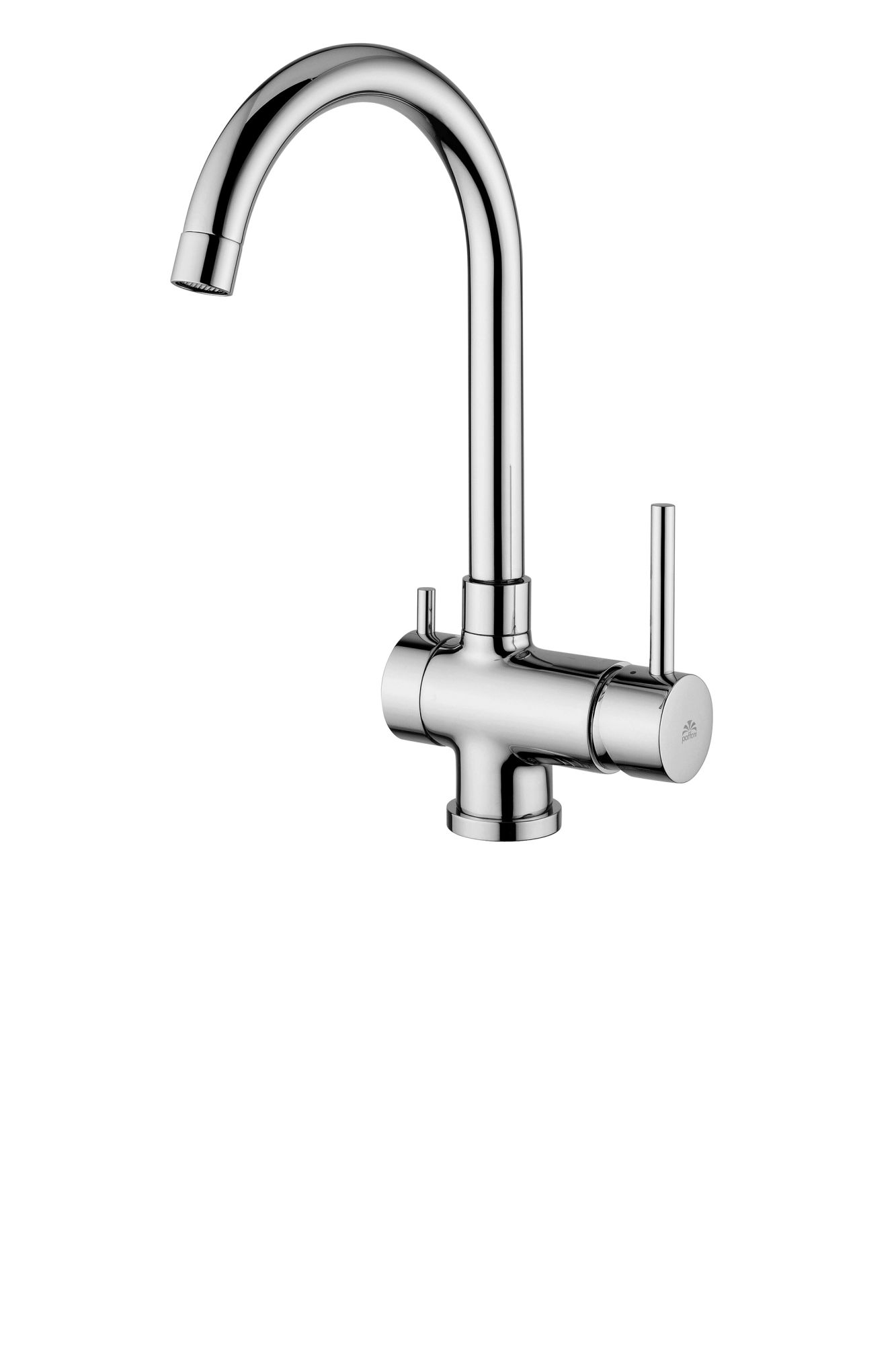 Смеситель для мойки с поворот.изливом и 3 каналом для ПИТЬЕВОЙ ВОДЫ, Хром