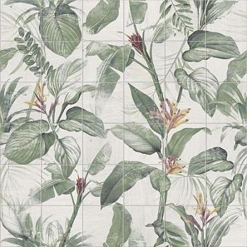 Mural Spring Leaves Set 36 Pcs 120x120