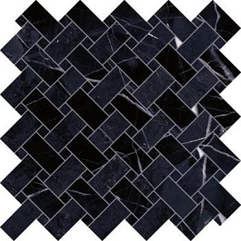 Intrecci Calacatta Black Full Lappato 30x30