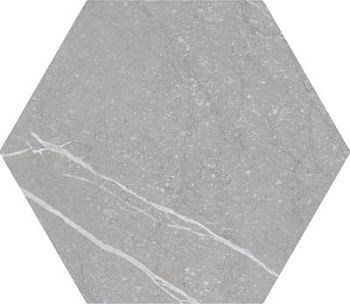 Petra Hexagon Grey 20x23