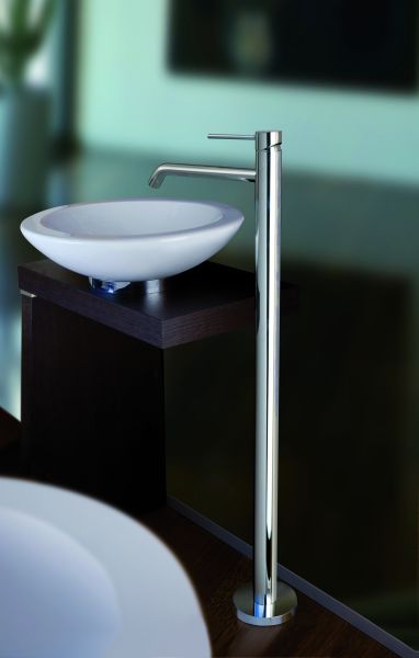 Смеситель для раковины напольный без БАЗЫ арт LIG030, Хром