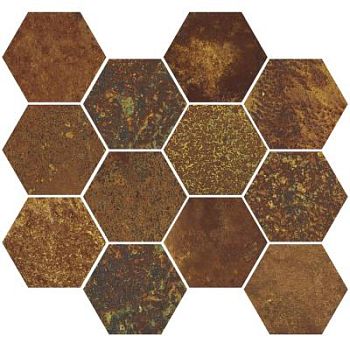 Oxidum Natural Mosaico Hexagonal 30x28