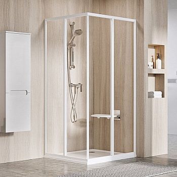 Душевой уголок Ravak SUPERNOVA SRV2-80 S белый+ прозрачное стекло