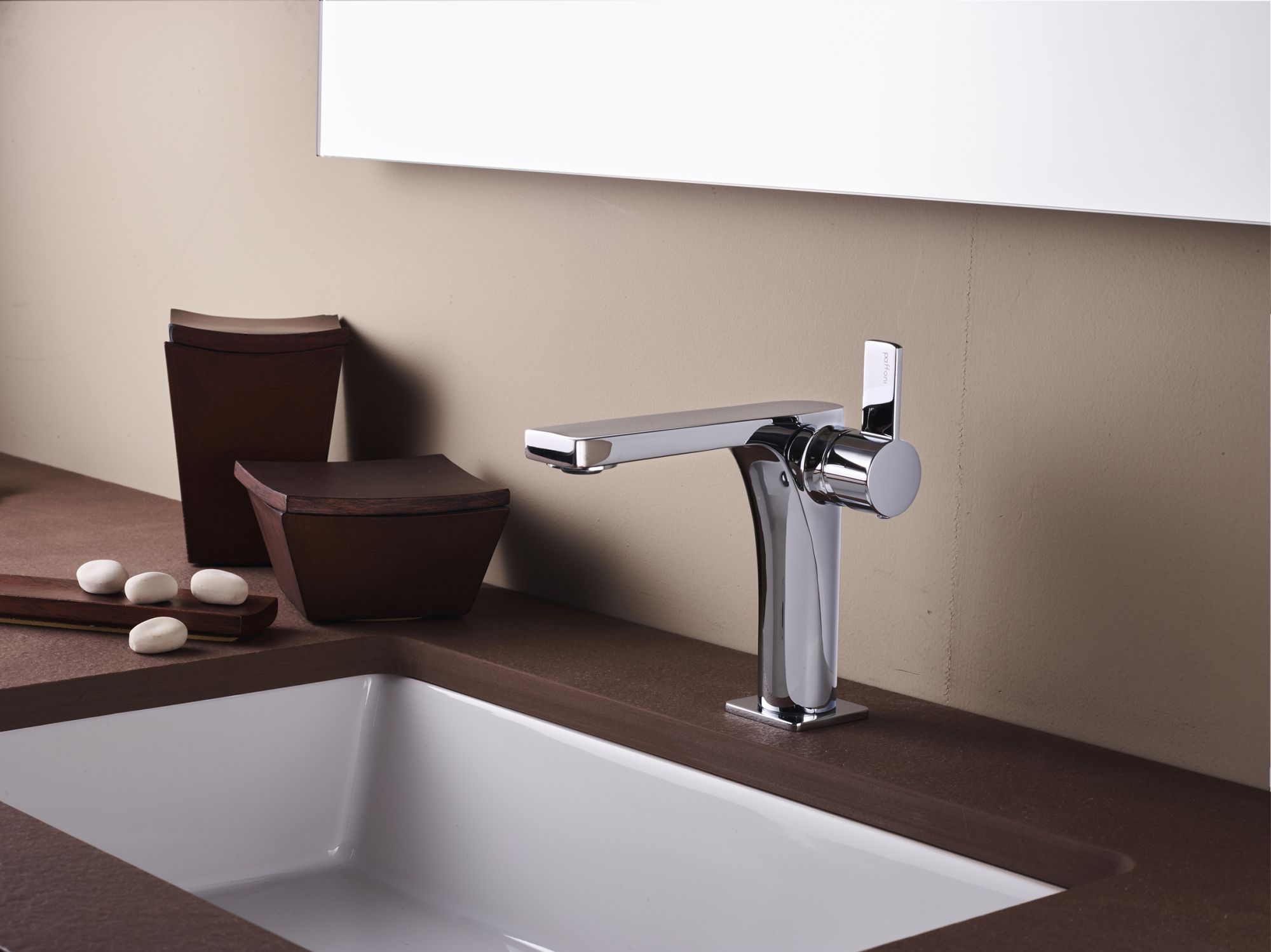 Смеситель для раковины без д/к, Хром