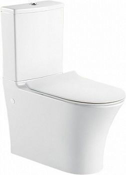 Унитаз-компакт BelBagno Deluca безободковый BB343CPR