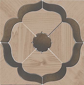 Декор Гранд Вуд наборный 19,6х19,6 бежевый