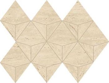 Marvel Travertine Sand Mosaico Origami 28x41