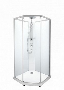 Душевая кабина IDO Showerama 10-5 Comfort 100x100 см стекло прозрачное профиль алюминий